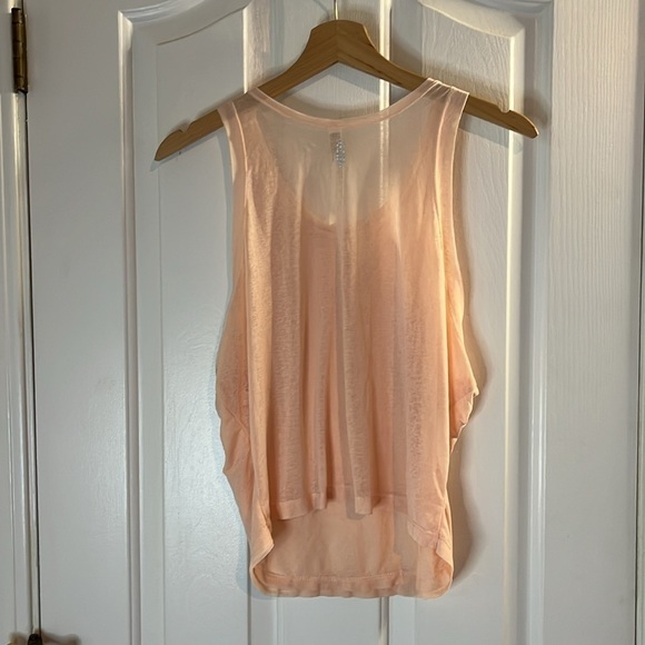 Free People Movement | Love Tank in Light Peachy Pink Size Medium - Picture 4 of 8